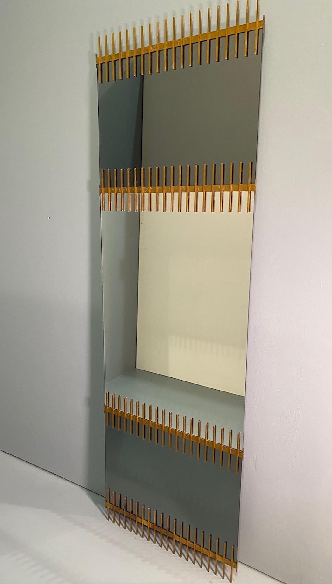 Italian Ettore Sottsass Mirror, Santambrogio e De Berti, 1950s