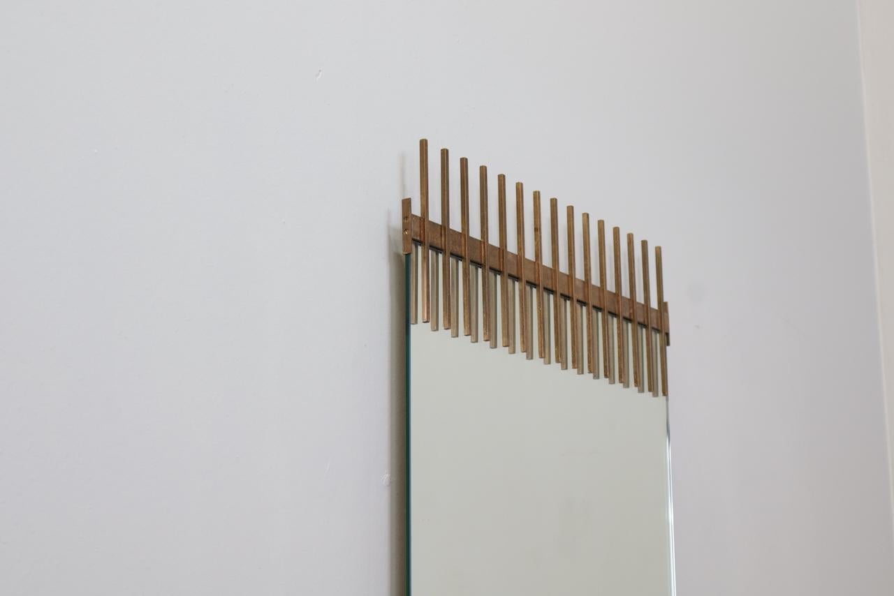 Ettore Sottsass Mirror, Santambrogio e De Berti, 1950s In Good Condition For Sale In Rovereta, Repubblica di San Marino