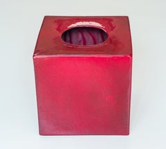 Ettore Sottsass Model 585 Oxblood Red Ceramic Vase, Il Sestante, Italy, 1961