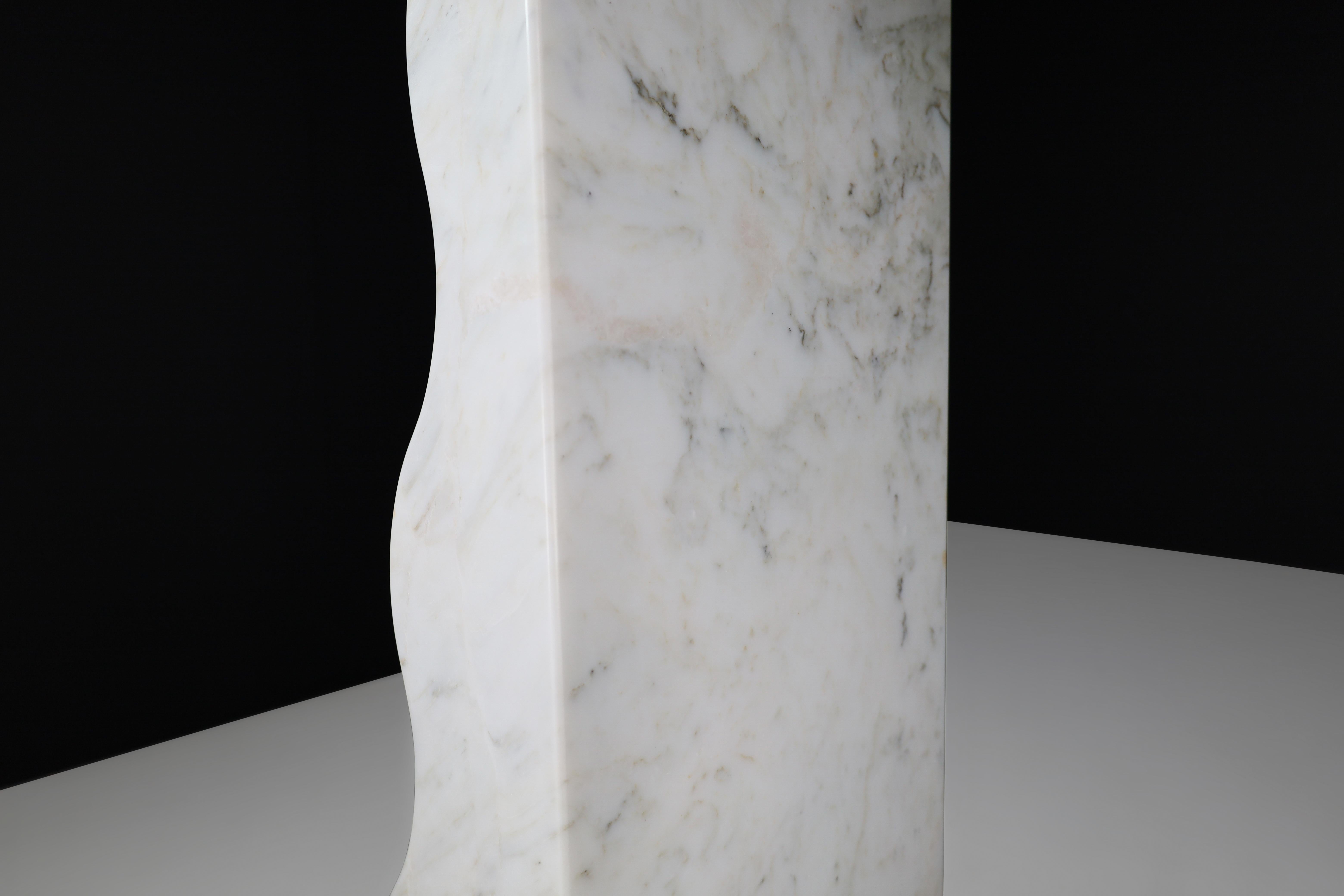 Italian Ettore Sottsass Montenegro Carrara Marble & Granite Console for Ultima Edizione  For Sale