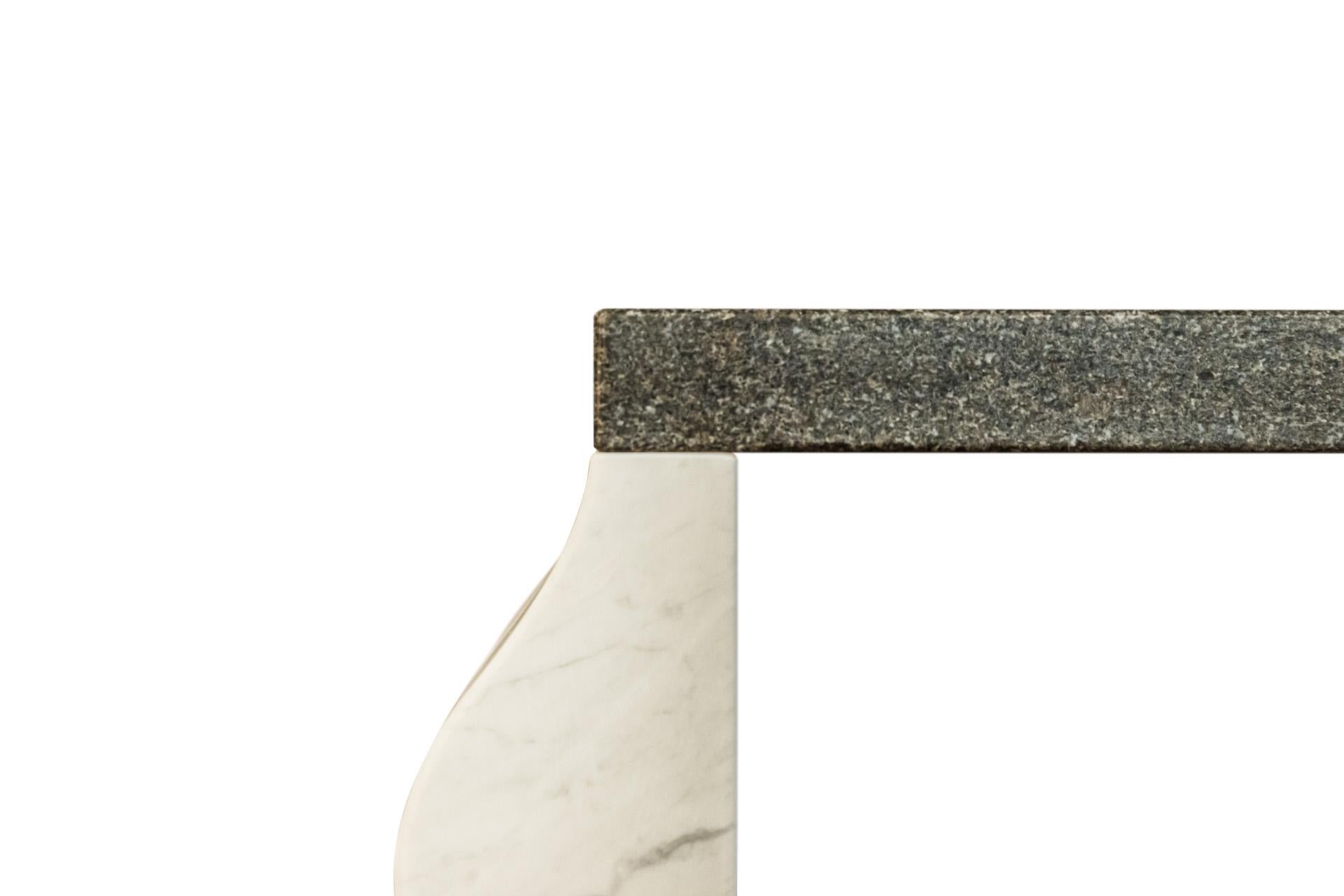Ettore Sottsass, Montenegro Console, Granite and Marble, circa 1980, Italy 1