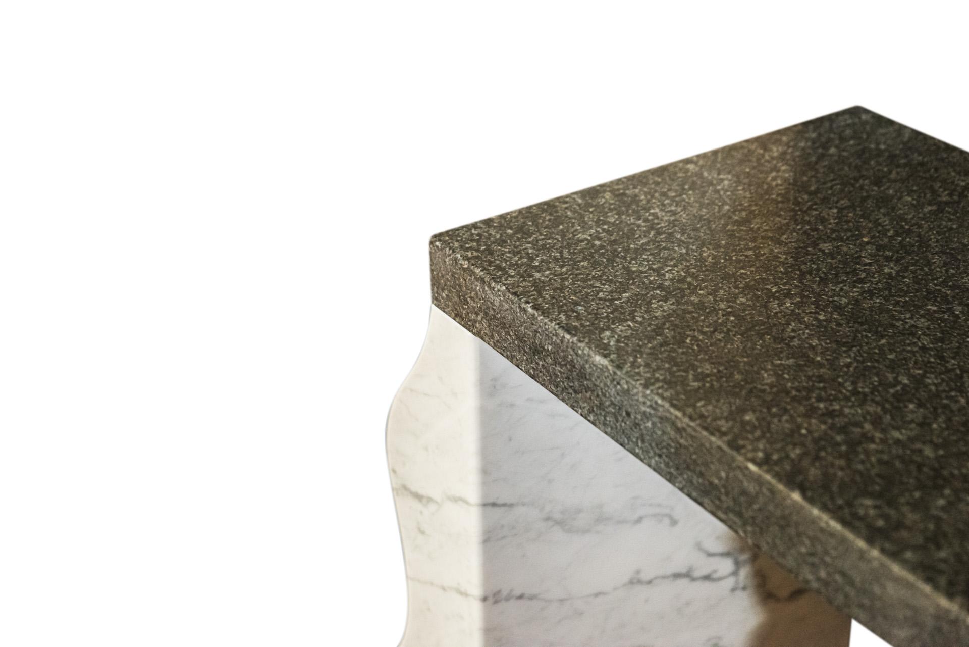 Ettore Sottsass, Montenegro Console, Granite and Marble, circa 1980, Italy 2