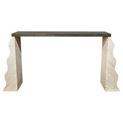 Ettore Sottsass, Montenegro Console, Granite and Marble, circa 1980, Italy