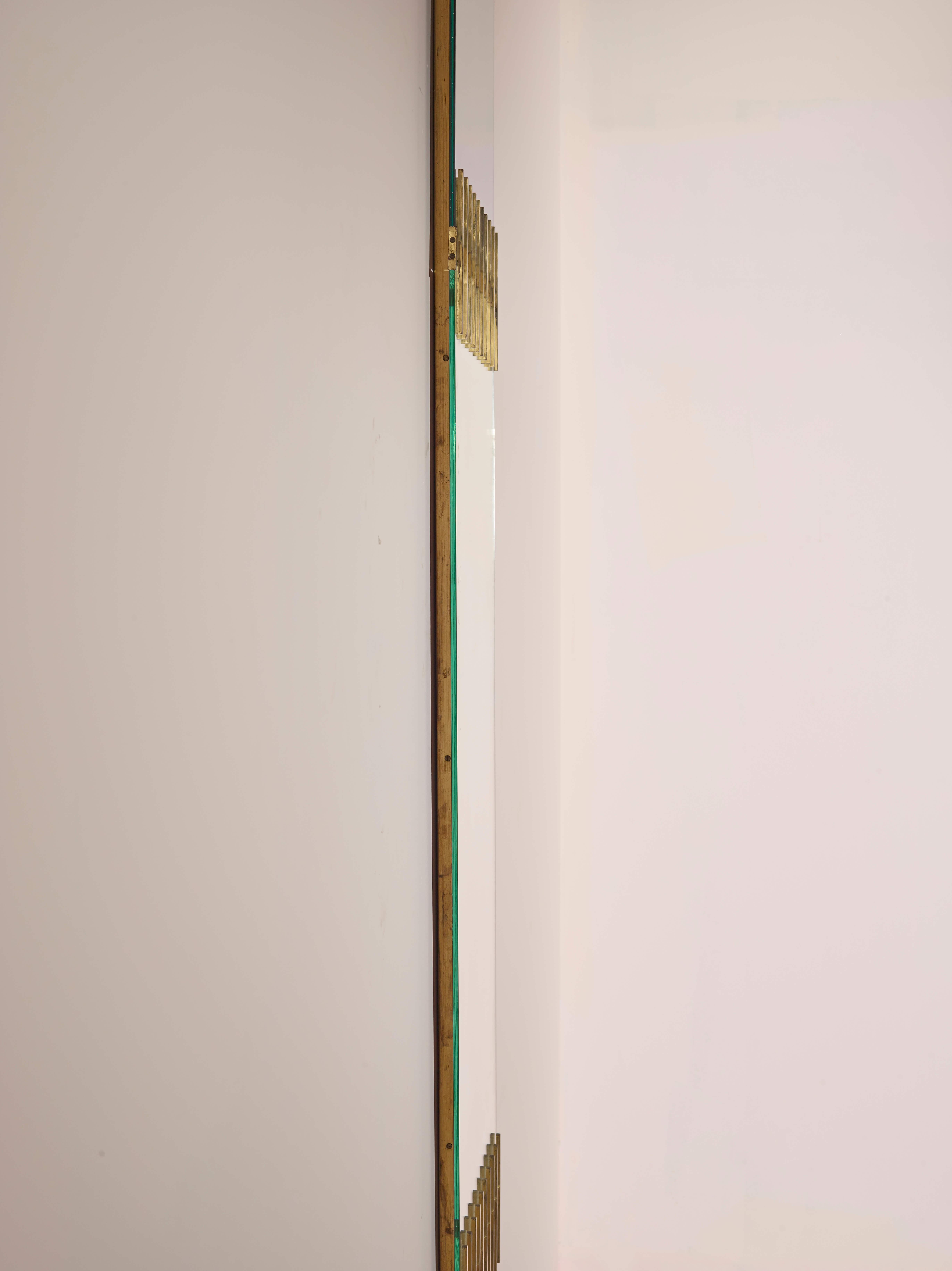 Mid-Century Modern Miroir original de la première édition d'Ettore Sottsass par Santambrogio & De Berti, 1958 en vente