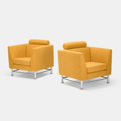 Ettore Sottsass pair of Eastside lounge chairs for Knoll Studio Italy / USA, 198
