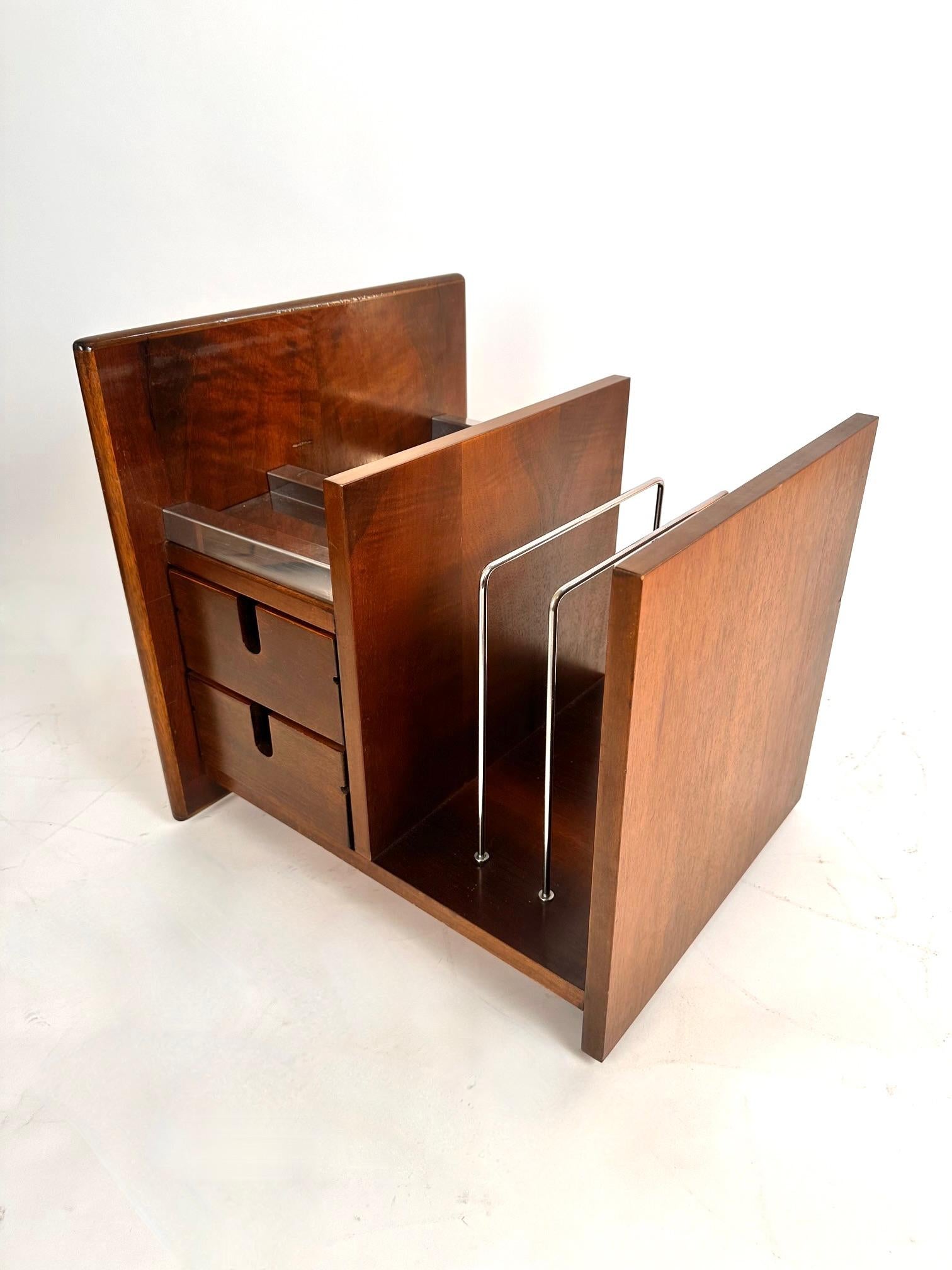 Ettore Sottsass Pair of  Side Tables/Magazine Racks.Italy 1970s For Sale 2