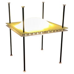 Ettore Sottsass “Palafitta” Table Lamp Brass Plexiglas, 1957, Italy