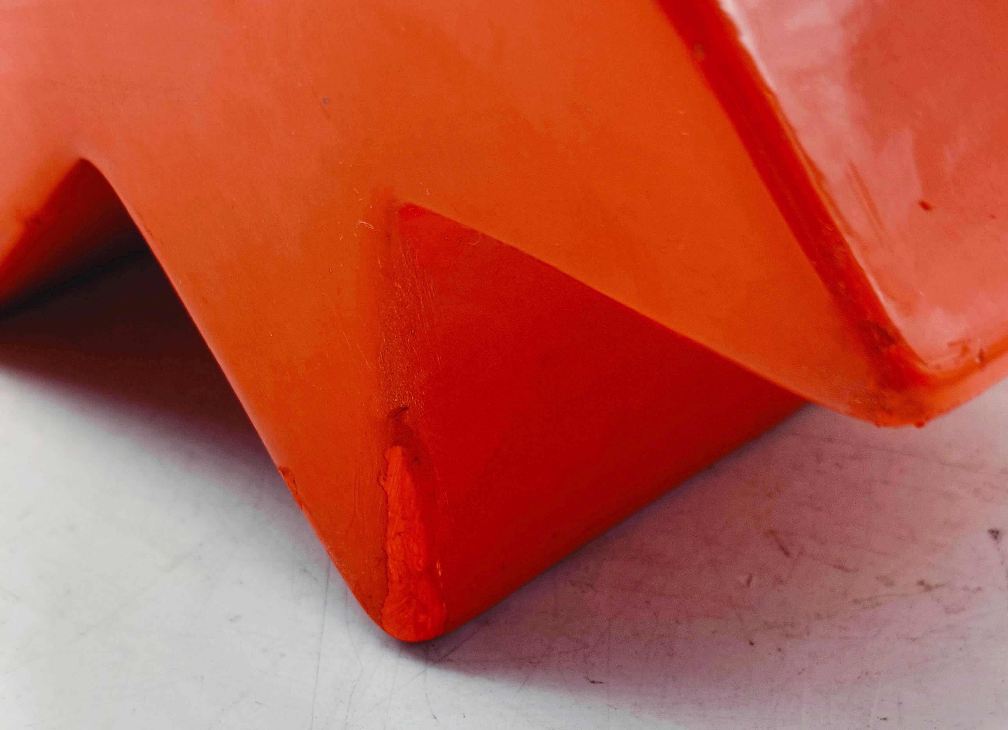 Ettore Sottsass per Alessio Sarri Vaso in Ceramica Rossa 
