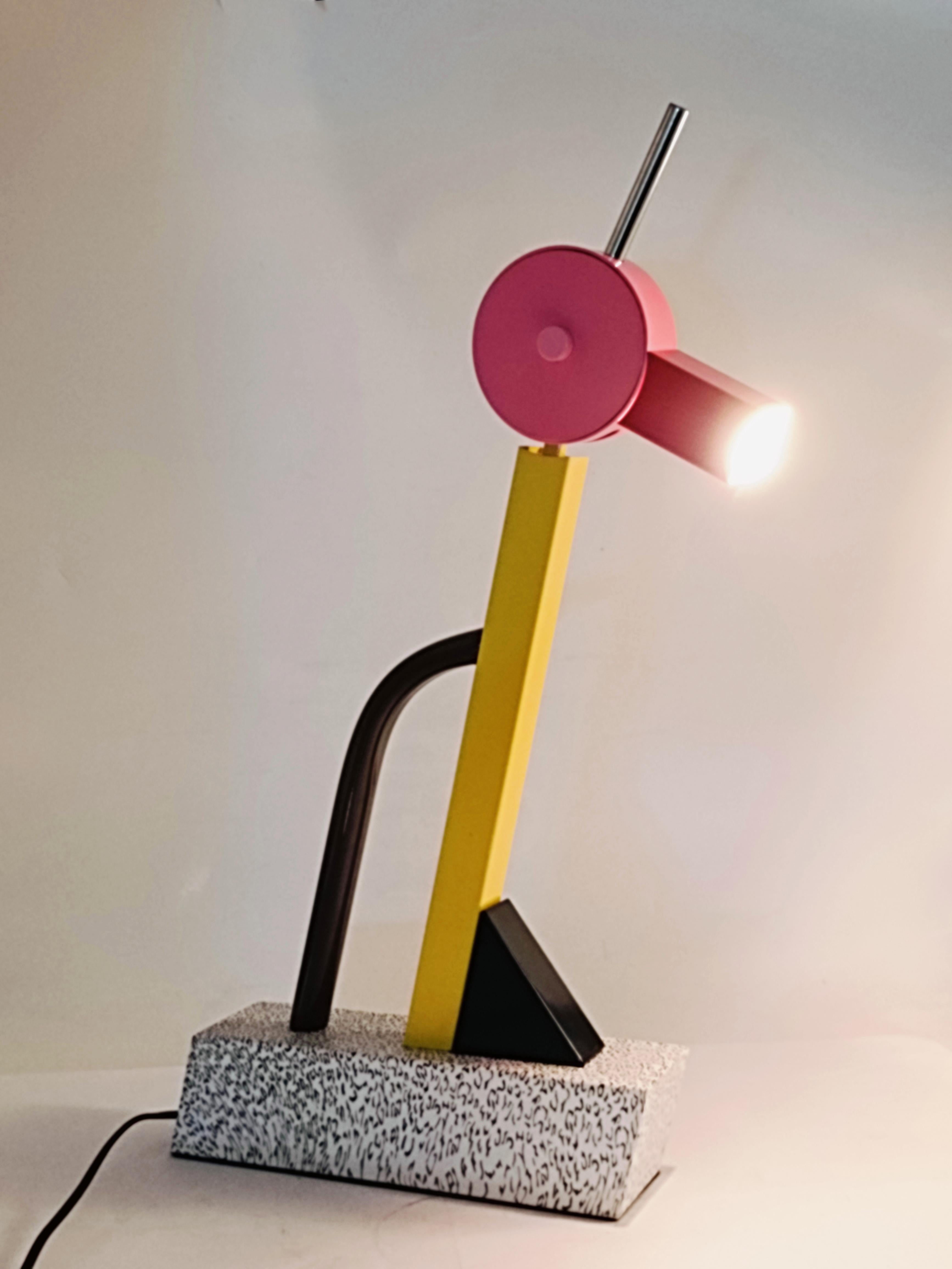 Ettore Sottsass per Memphis Milano Lampada da Tavolo 
