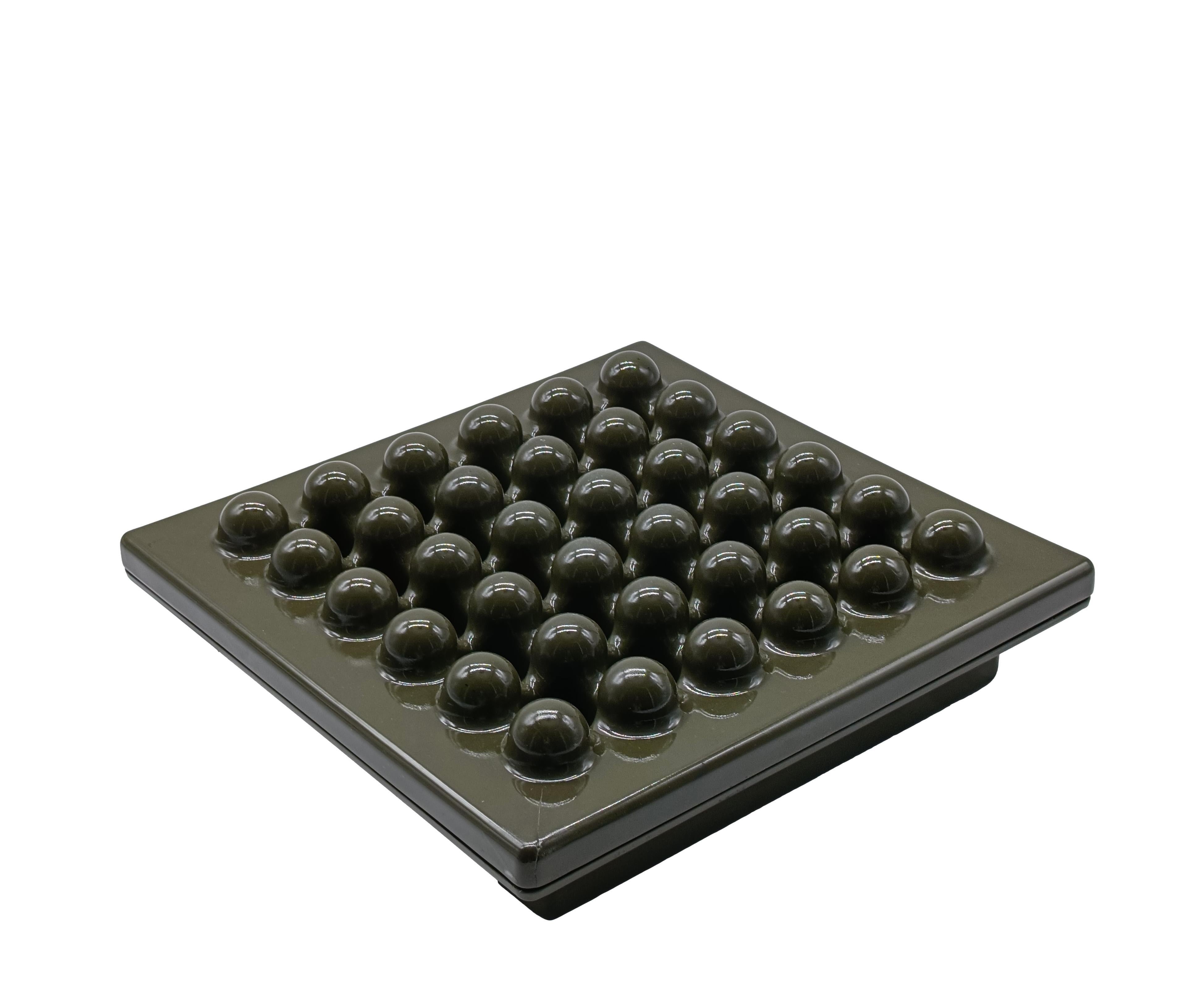 Mid-Century Modern Ettore Sottsass pour Olivetti Synthesis Posacenere verde 