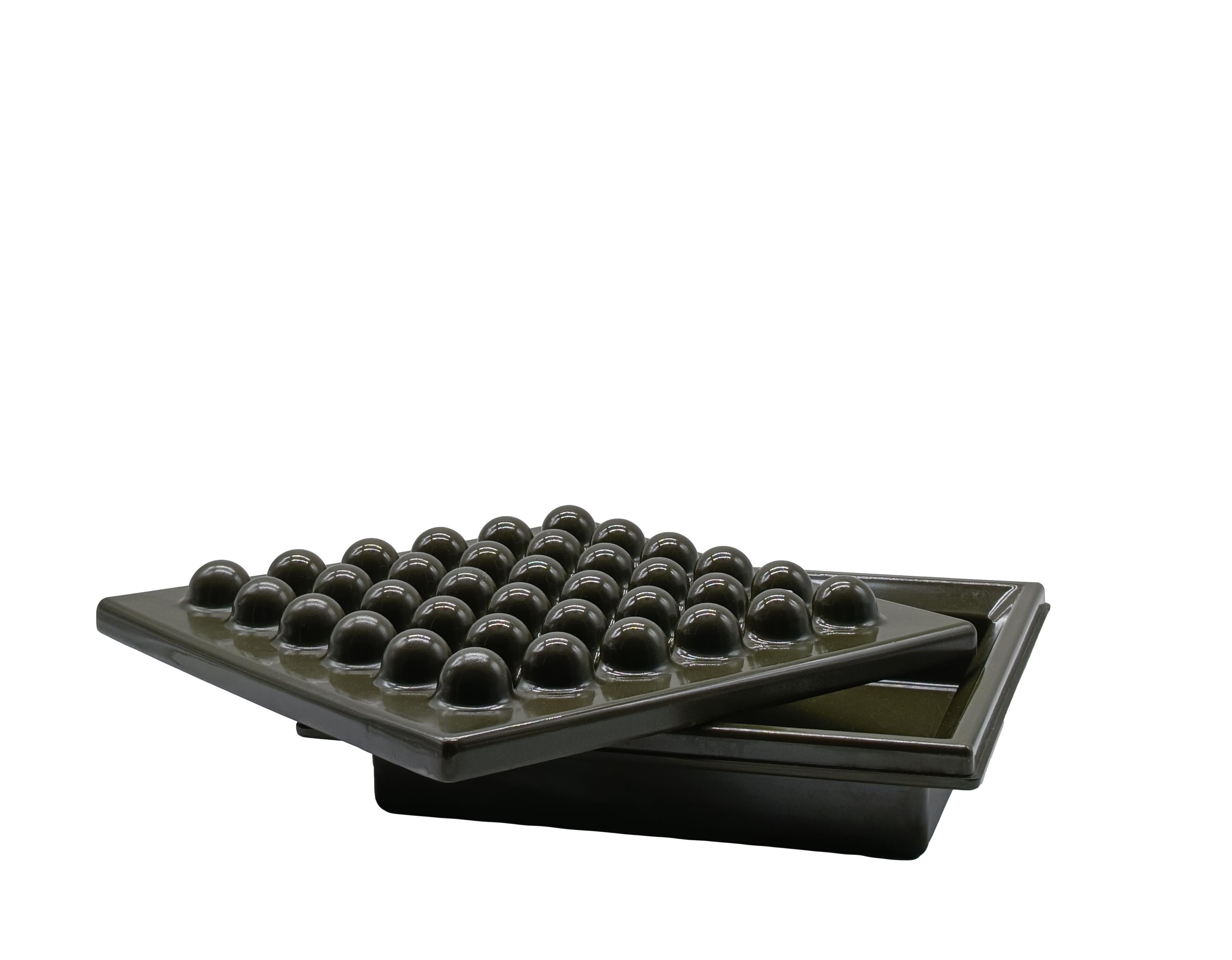 italien Ettore Sottsass pour Olivetti Synthesis Posacenere verde 