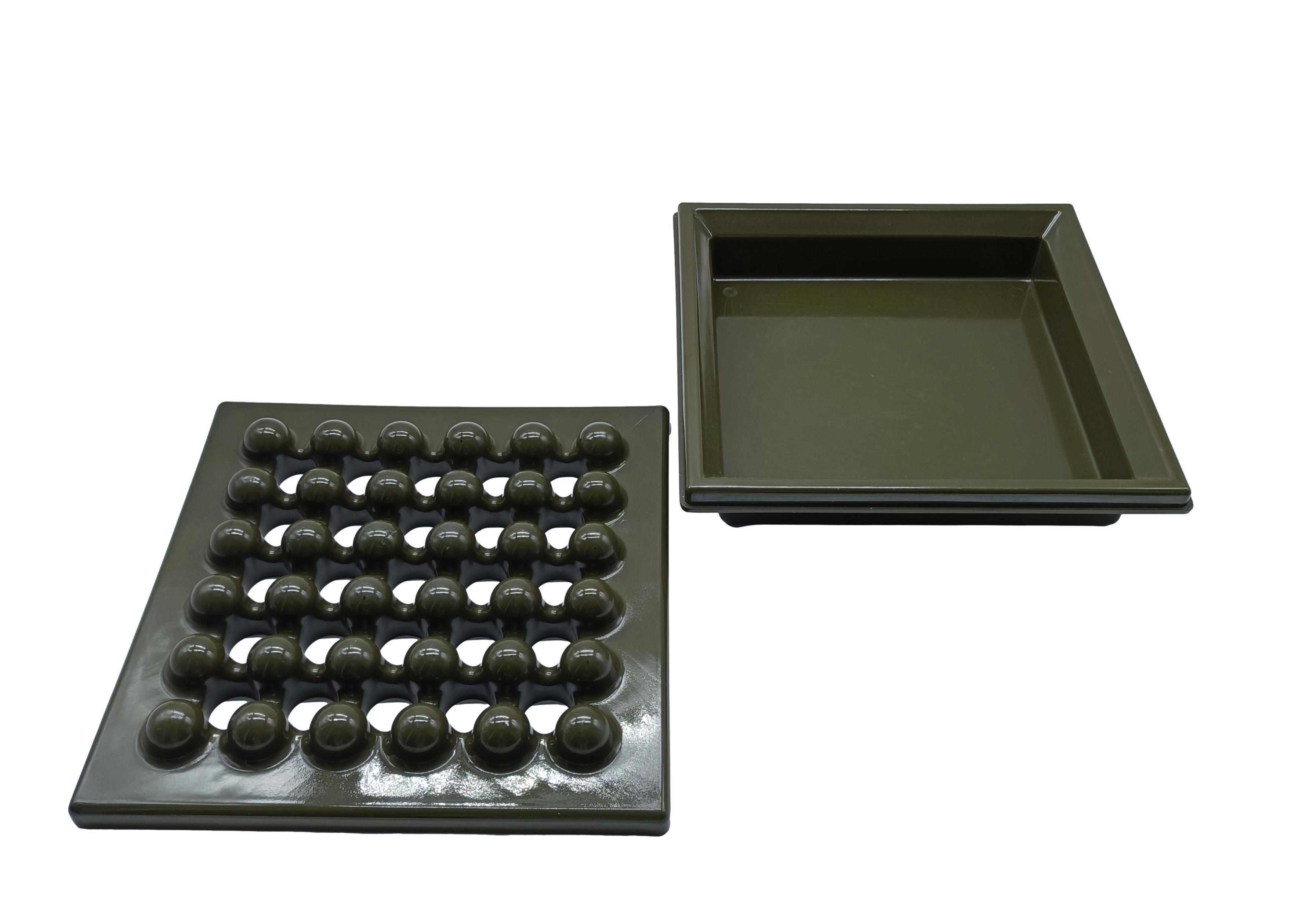 Ettore Sottsass pour Olivetti Synthesis Posacenere verde 