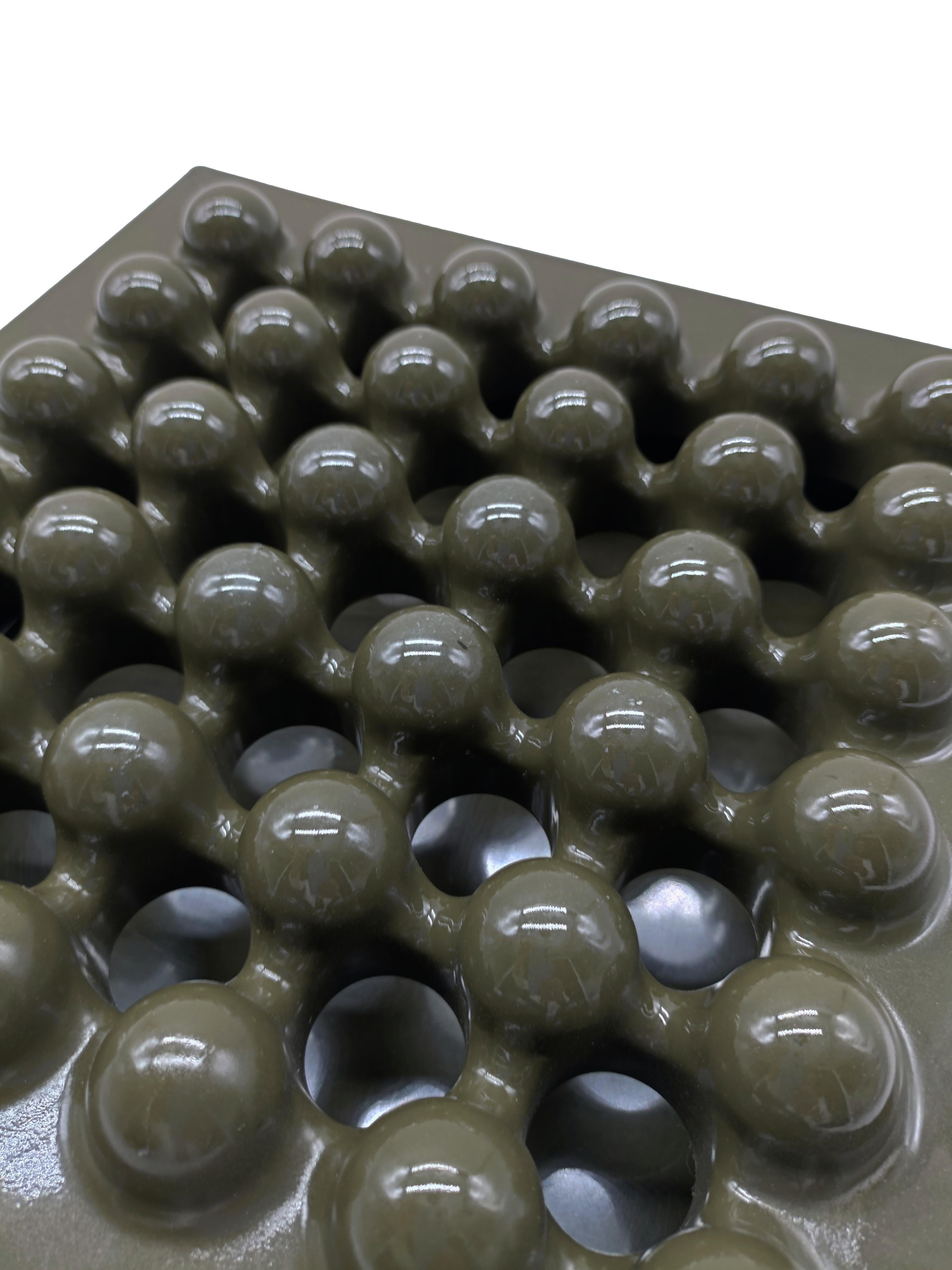 Plastique Ettore Sottsass pour Olivetti Synthesis Posacenere verde 