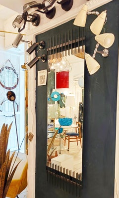 Ettore Sottsass for Santambrogio & De Berti: Rare Wall Mirror, Italy, 1950s