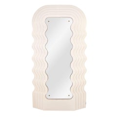 Ettore Sottsass Perplex and Pink Neon Lamp "Ultrafragola" Italian Mirror