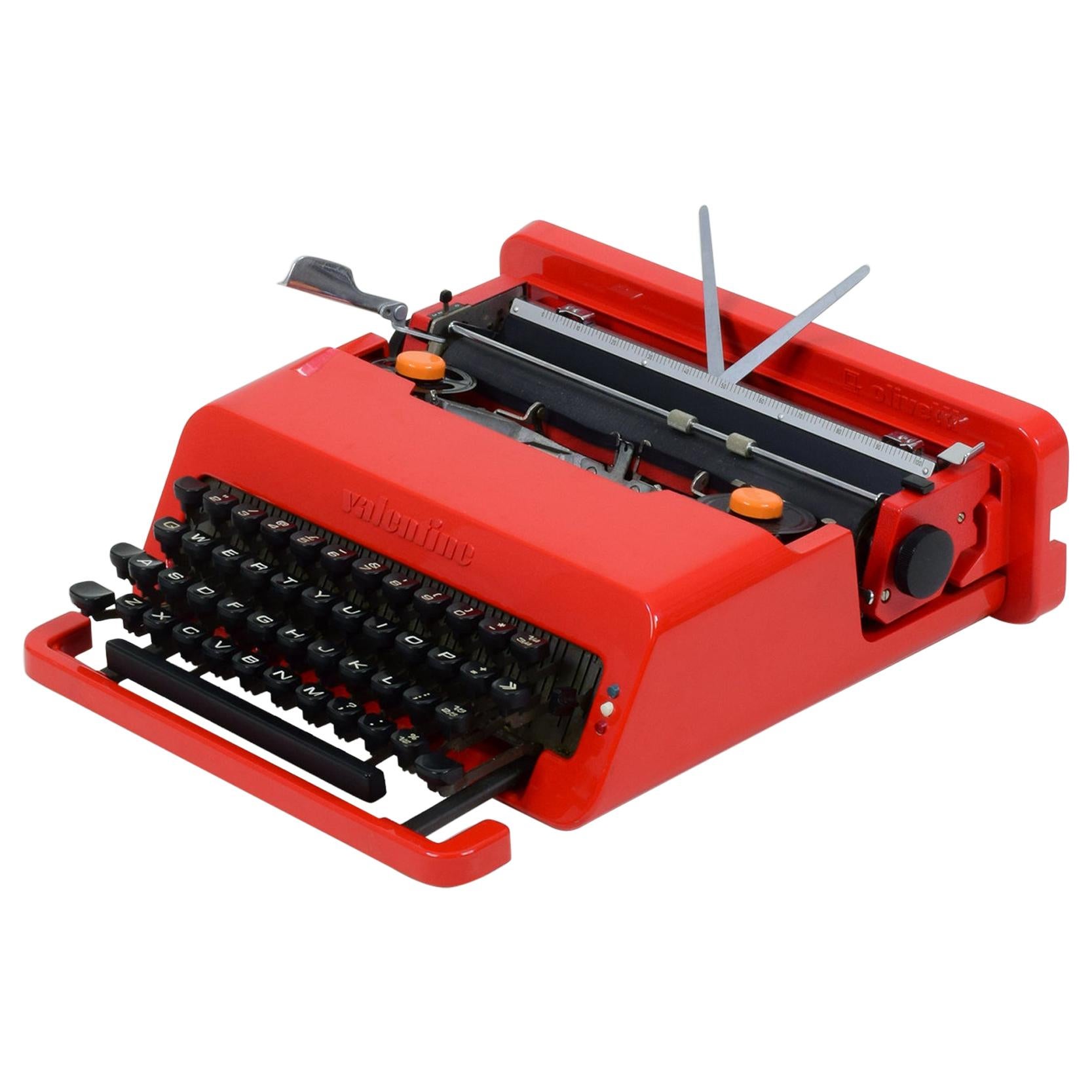 Ettore Sottsass & Perry A. King, Valentine Portable Typewriter for Olivetti 1968