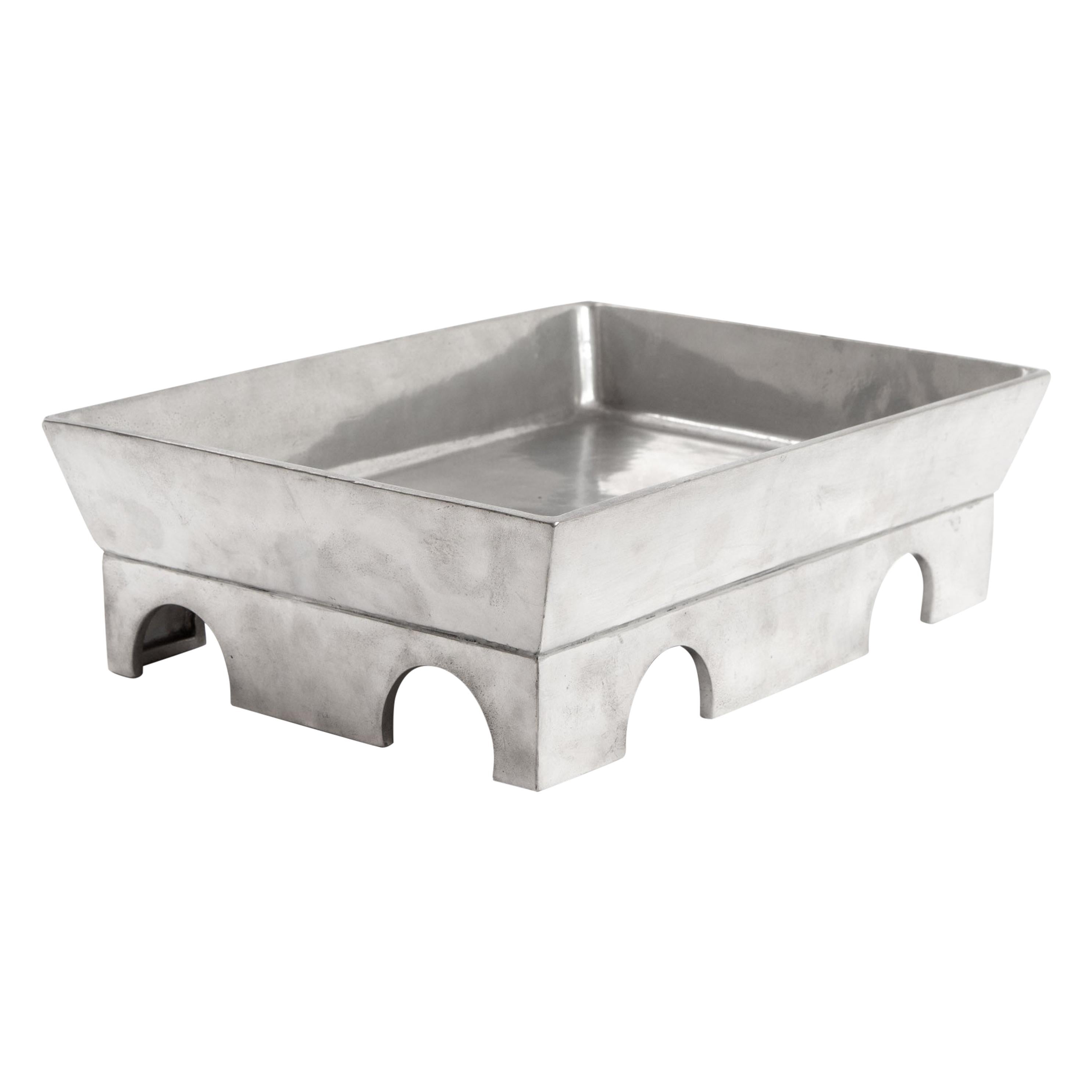 Ettore Sottsass Pewter Bowl Teodora for Serafino Zani Made by Metallia, 1999 For Sale