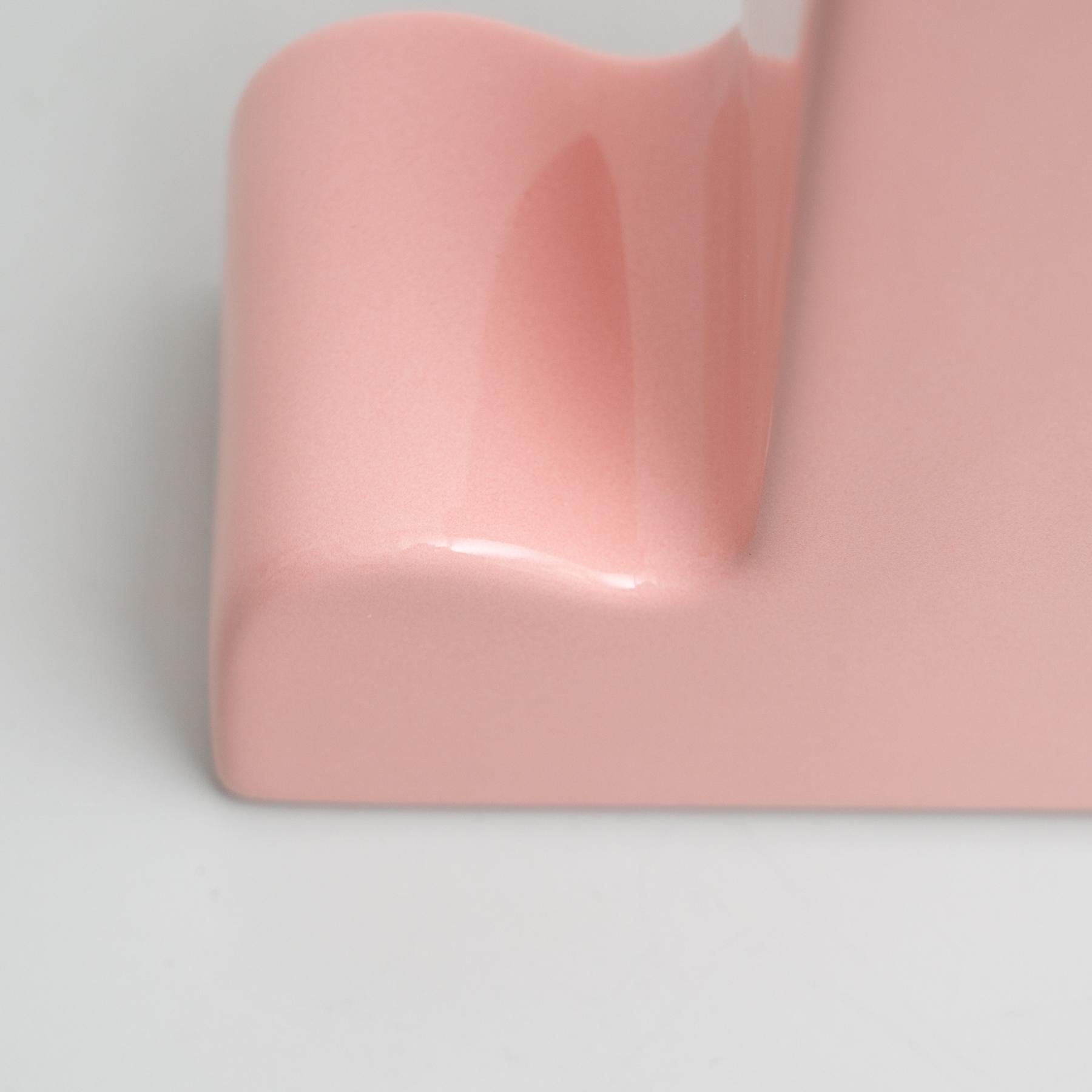 Ettore Sottsass Pink Ceramic Shiva Flower Vase, by BD Barcelona For Sale 6