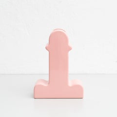 Ettore Sottsass Rosa Keramik Shiva-Blumenvase, BD Barcelona