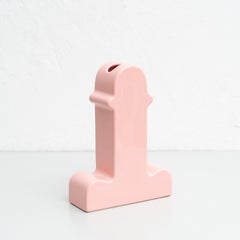 Ettore Sottsass Pink Ceramic Shiva Flower Vase, by BD Barcelona