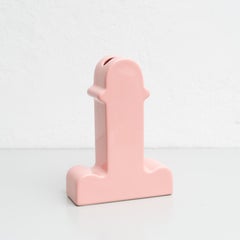 Ettore Sottsass Pink Ceramic Shiva Flower Vase, by BD Barcelona