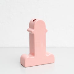 Ettore Sottsass Rosa Keramik Shiva-Blumenvase, BD Barcelona