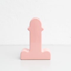 Ettore Sottsass Rosa Keramik Shiva-Blumenvase, BD Barcelona