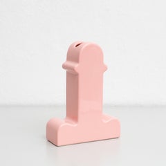 Ettore Sottsass Rosa Keramik Shiva-Blumenvase, BD Barcelona