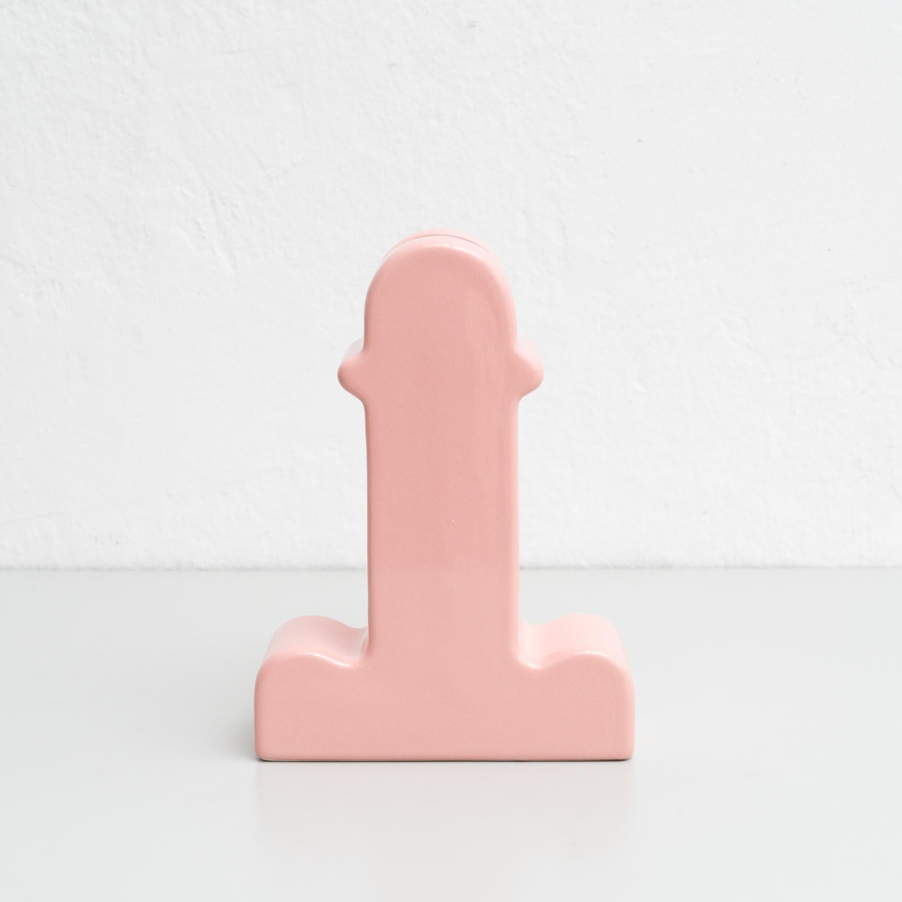Ettore Sottsass Rosa Keramik Shiva-Blumenvase, BD Barcelona im Angebot 2