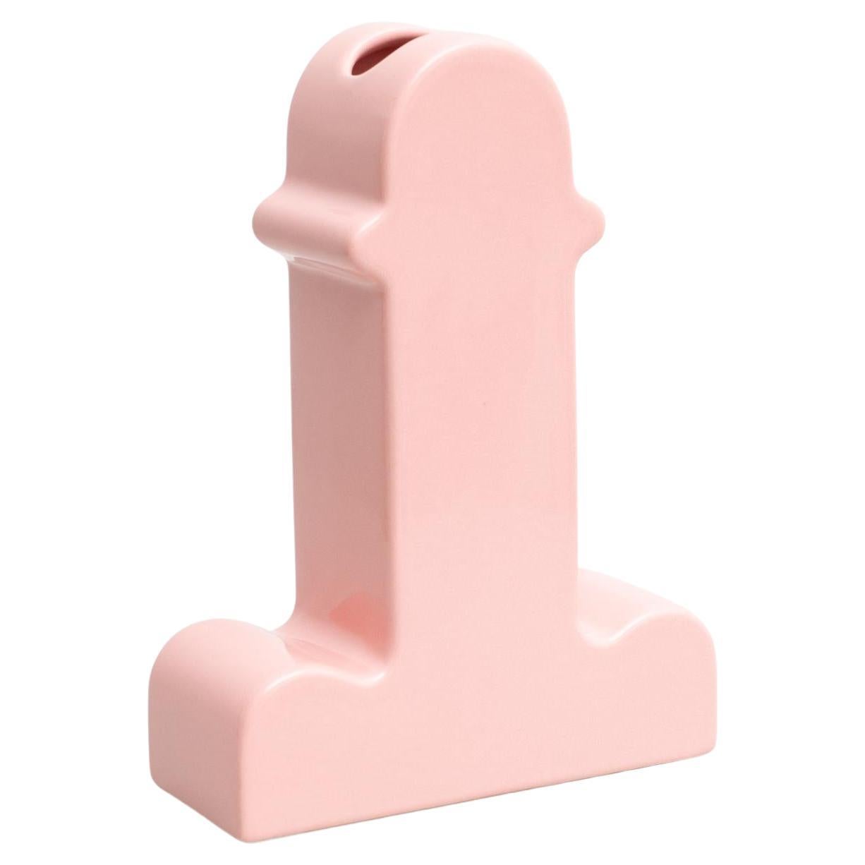 Ettore Sottsass Pink Ceramic Shiva Flower Vase, by BD Barcelona For Sale