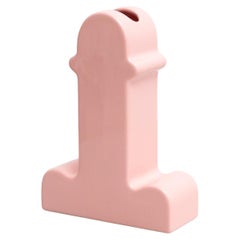 Florero Shiva de cerámica rosa de Ettore Sottsass, por BD Barcelona