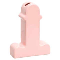 Ettore Sottsass Pink Ceramic Shiva Vase, Mid-Century Modern