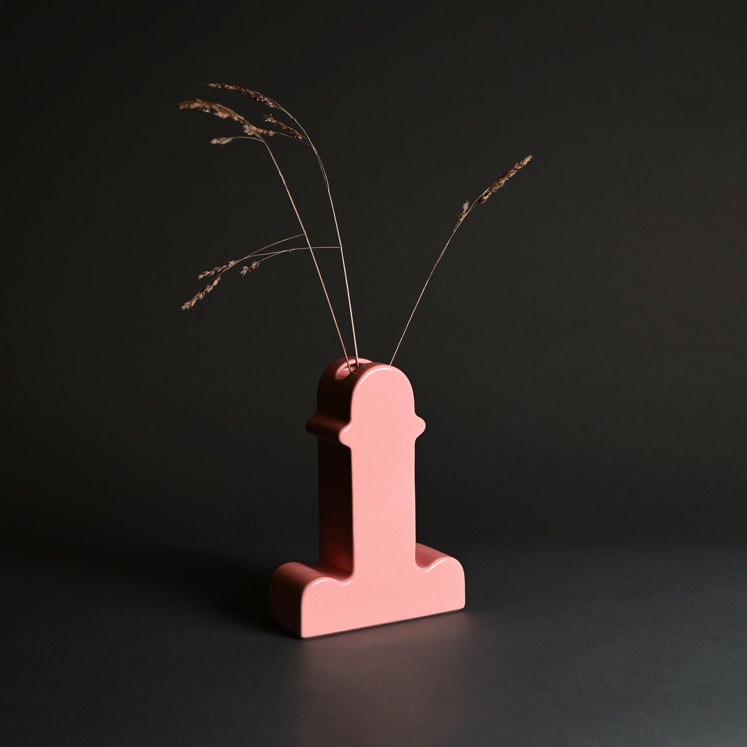 Spanish Ettore Sottsass Pink 'Shiva Vase' for BD Barcelona, Spain, 1971 For Sale