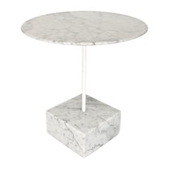 Ettore Sottsass Primavera Carrara Marble Side Table Ultima Edizione