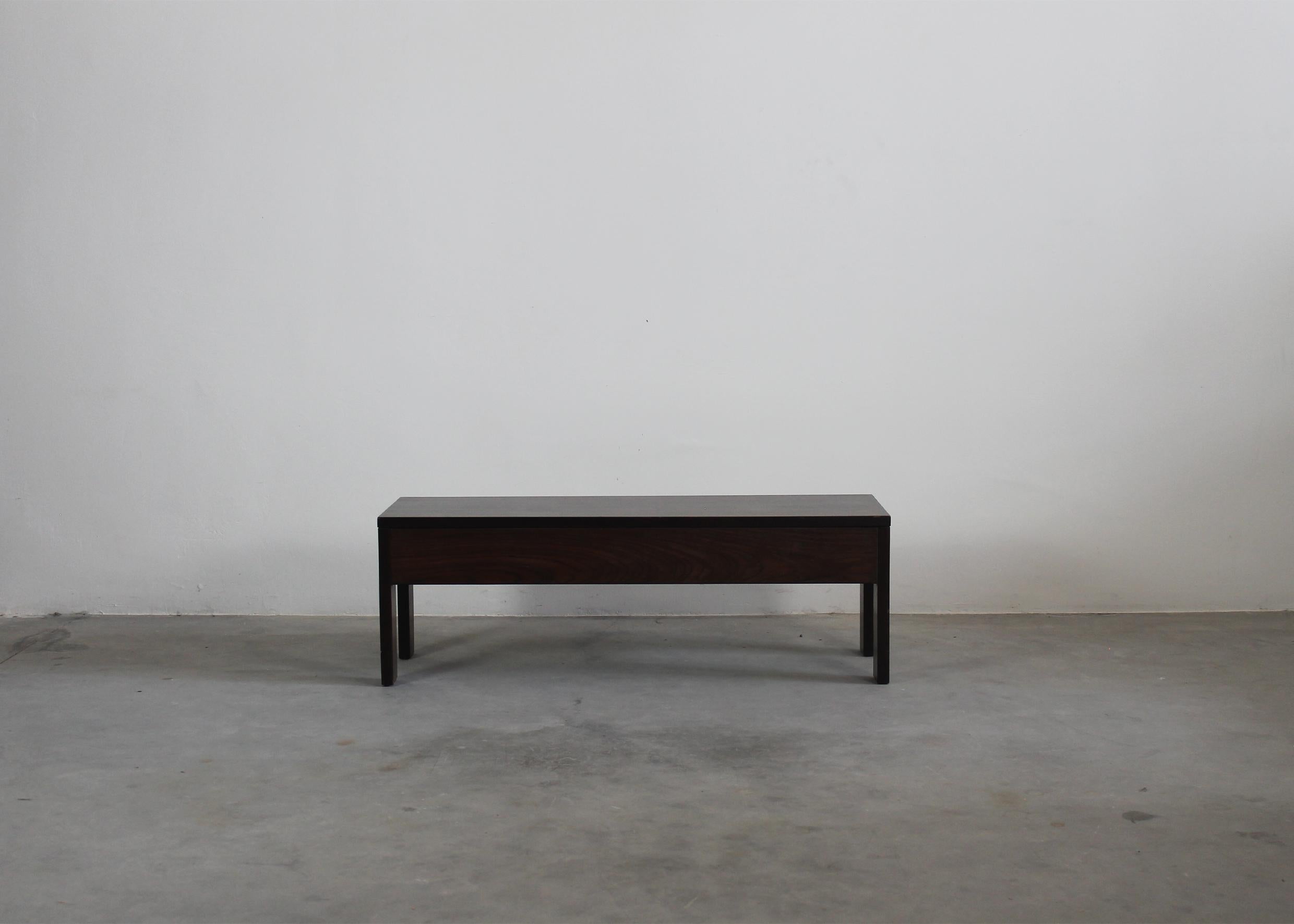 Italian Ettore Sottsass Rectangular Wooden Coffee Table by Poltronova 1960s Italy For Sale