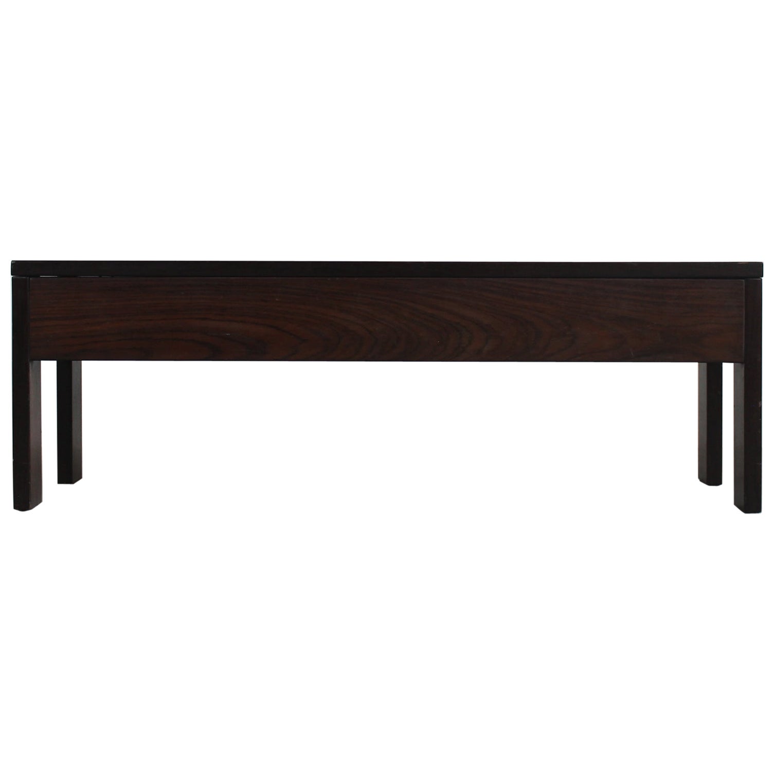 Ettore Sottsass Table basse rectangulaire en bois par Poltronova 1960s Italie