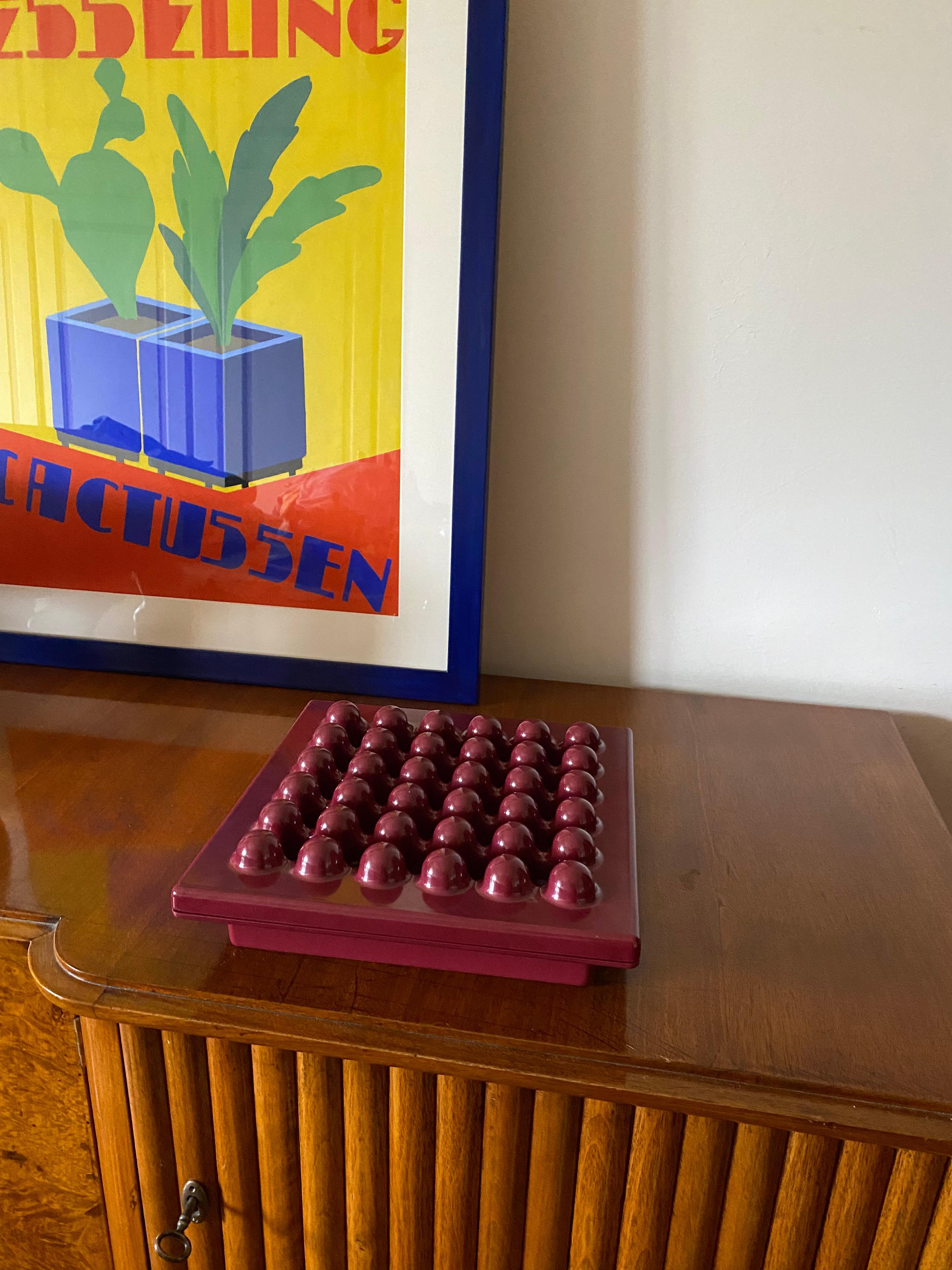 Ettore Sottsass, red big ashtray, Olivetti Synthesis, Sistema 45 series, 1971 For Sale 9