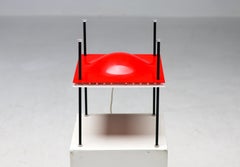 Ettore Sottsass Red Palafitta Table Lamp (Model 12639) by Arredoluce, Italy, '60