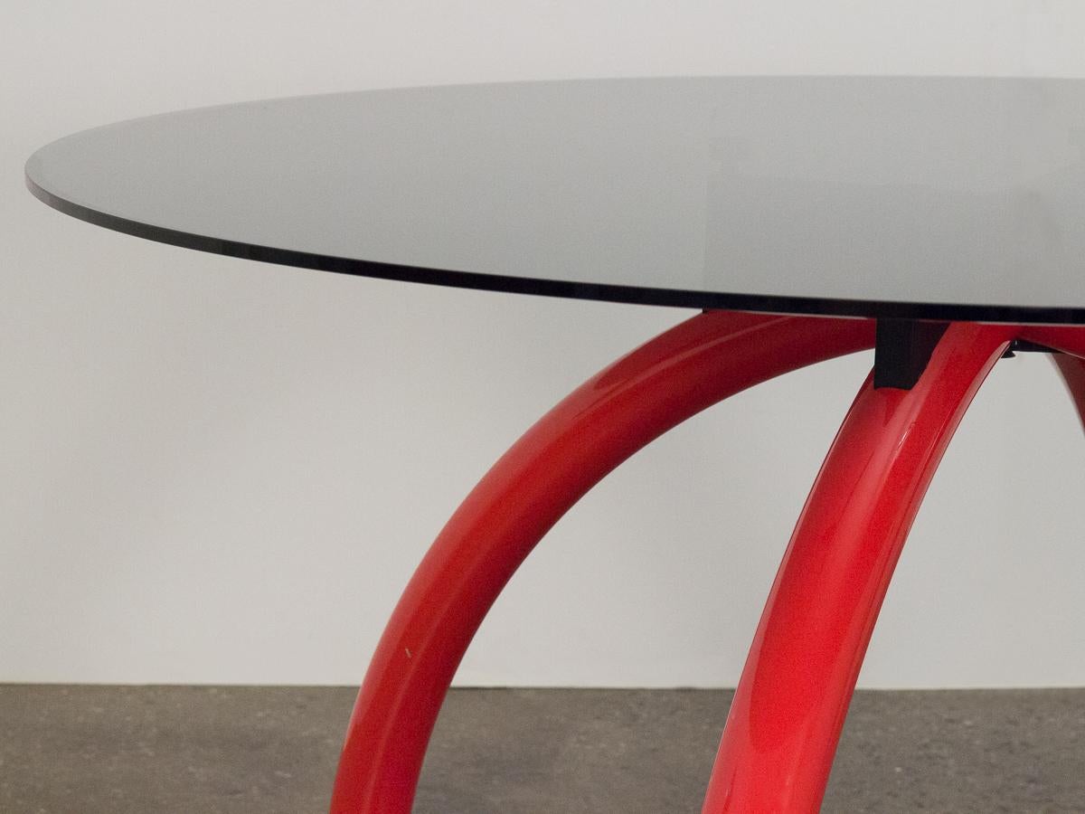 Post-Modern Ettore Sottsass Red Spyder Dining Table