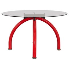 Vintage Ettore Sottsass Red Spyder Dining Table