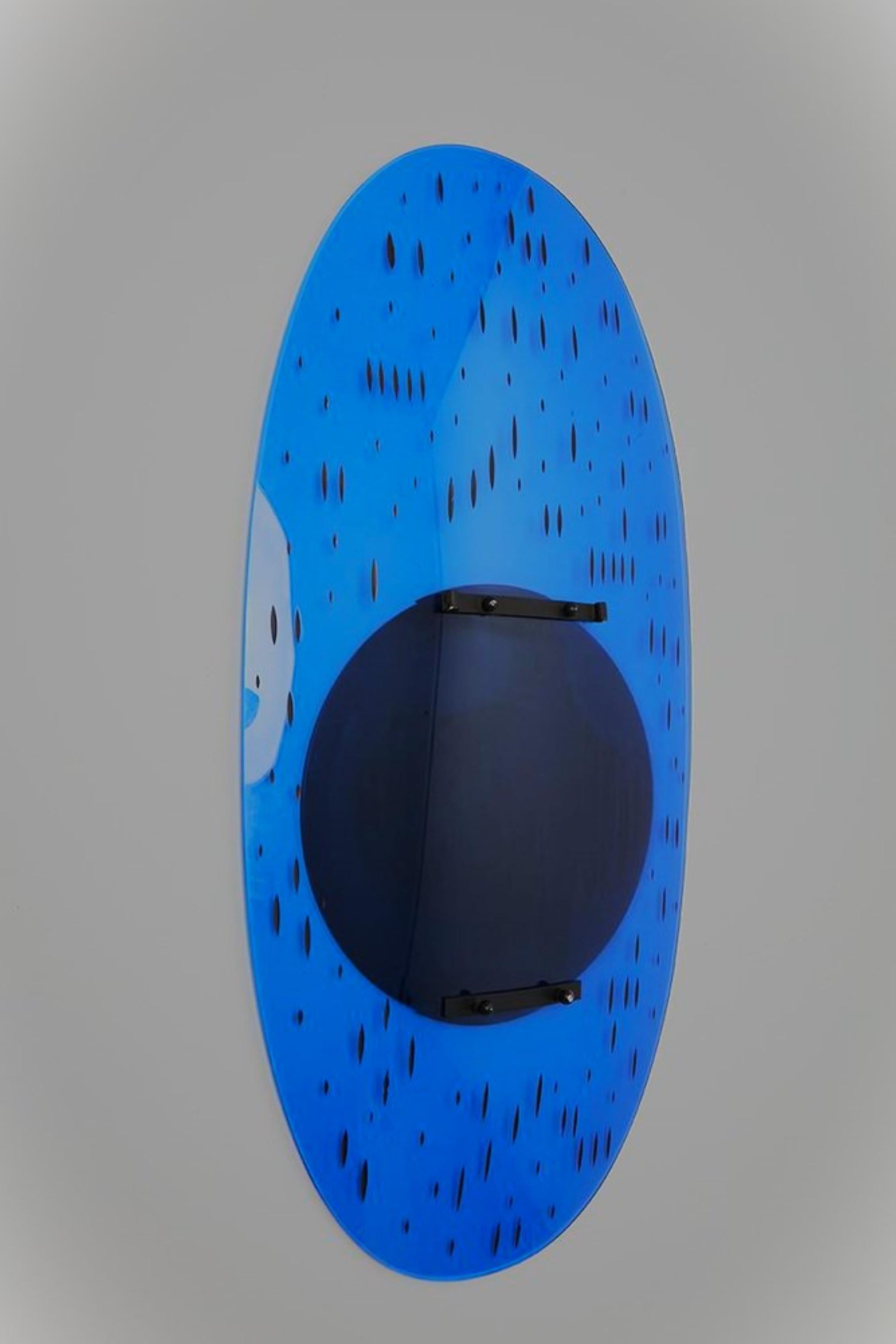 Espejo curvo ovalado Ettore Sottsass Santambrogio & De Berti 1958''. en Bueno estado para la venta en Palermo, IT