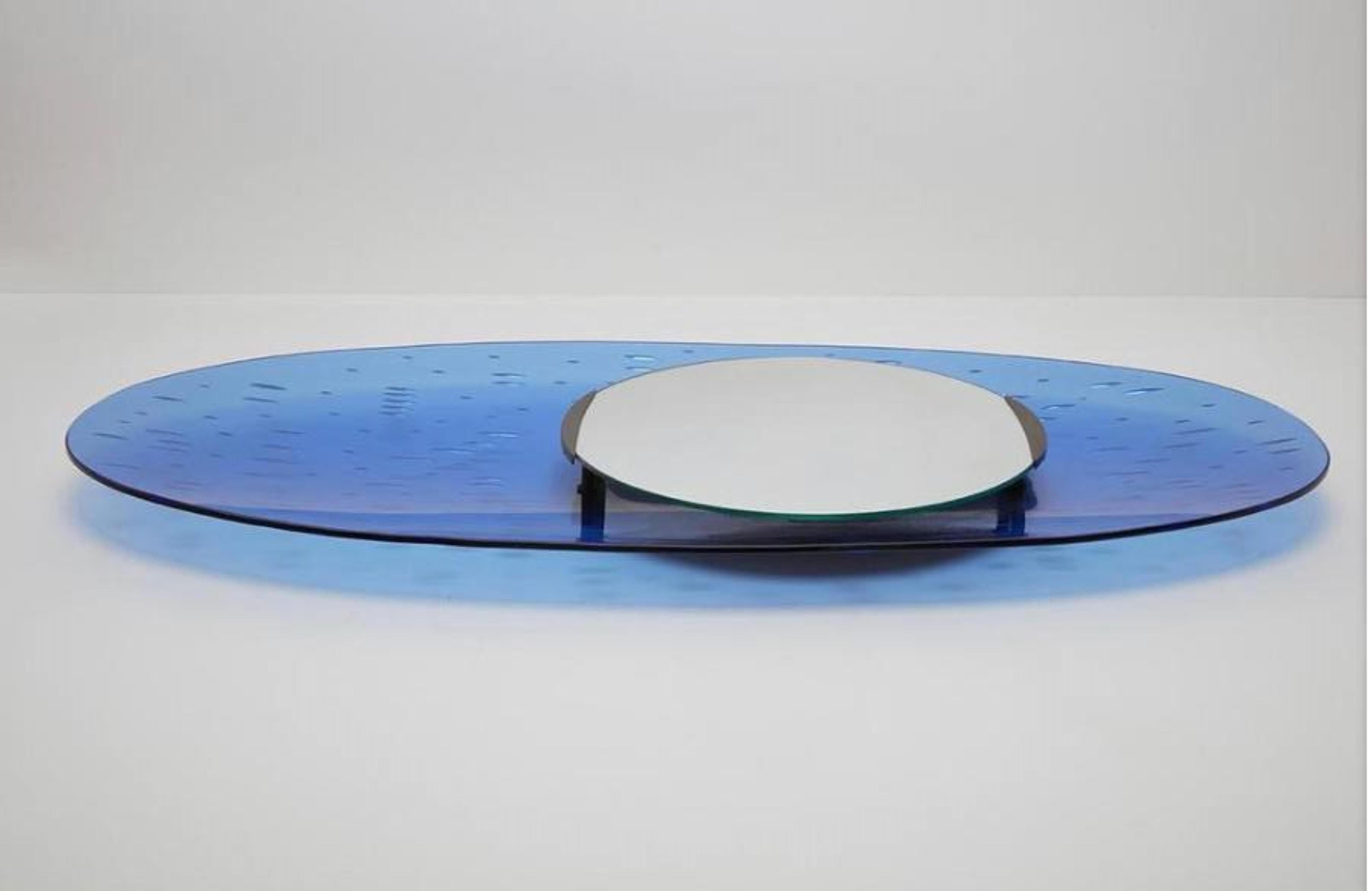 Espejo curvo ovalado Ettore Sottsass Santambrogio & De Berti 1958''. Italian en venta