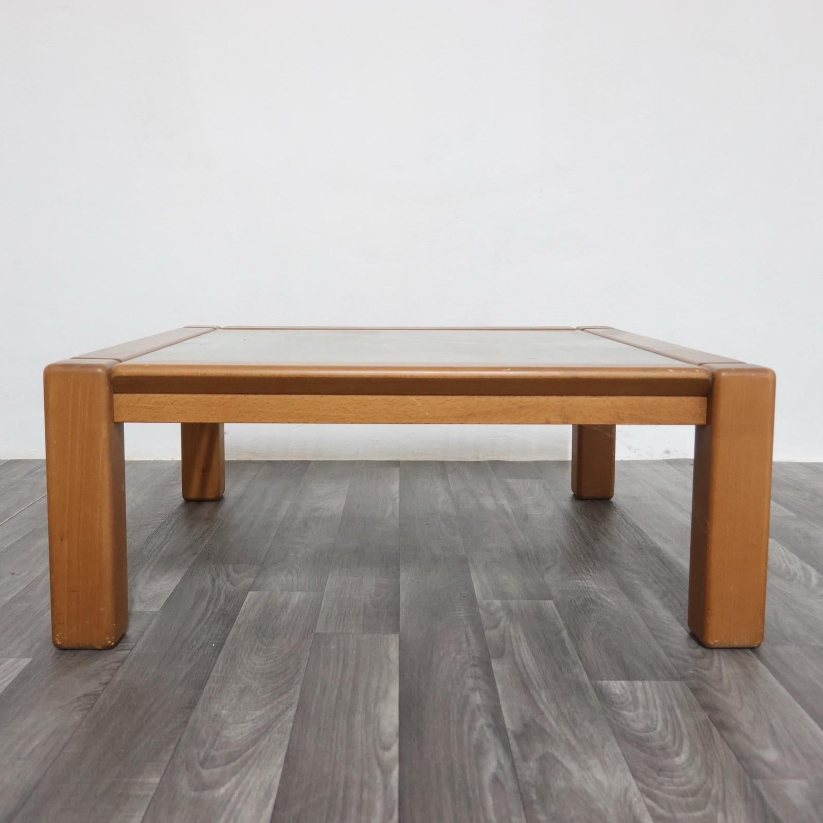 Wood Ettore Sottsass Sant’Ambrogio e De Berti Tavolo di design da caffè 1960’s For Sale