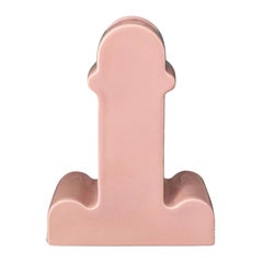 Ettore Sottsass Sculptural Shape Pink Glazed Porcelain "Shiva" Italian Vase