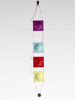 Festone Ceiling Lamp, 1956, Lacquered Metal & Plexiglass, Contemporary, Sottsass