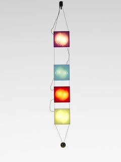 Festone Ceiling Lamp, 1956, Lacquered Metal & Plexiglass, Contemporary, Sottsass