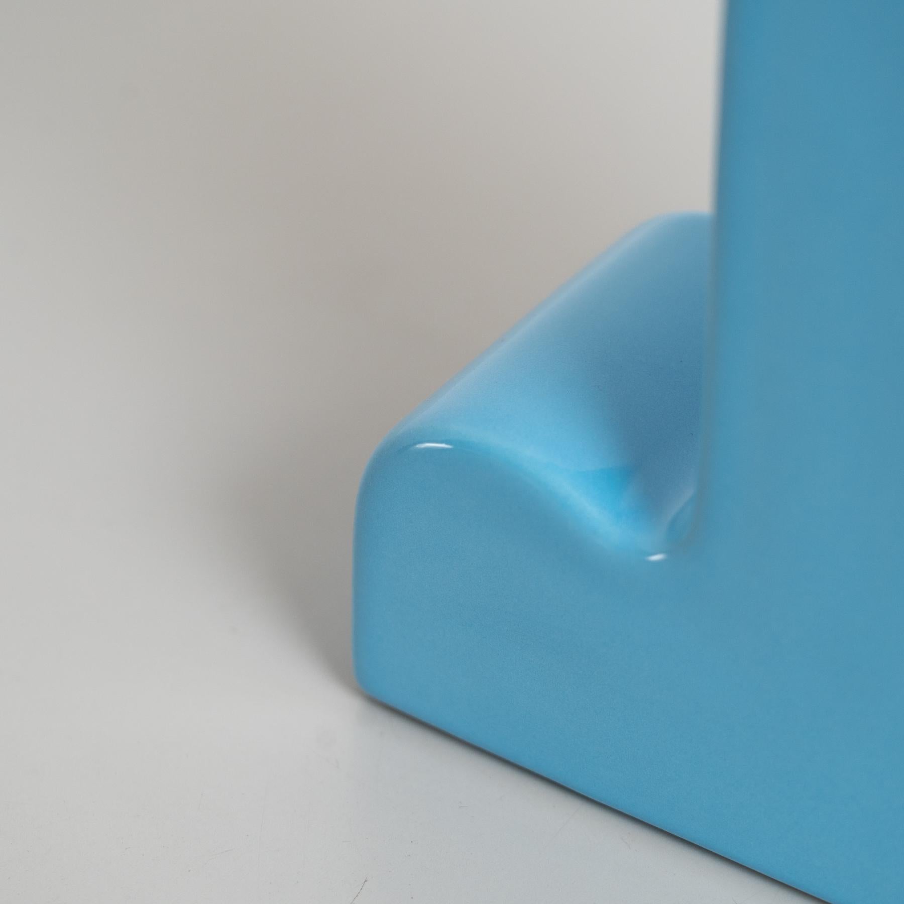 Vaso blu in edizione limitata Ettore Sottsass Shiva Capsule 127/999 in vendita 1