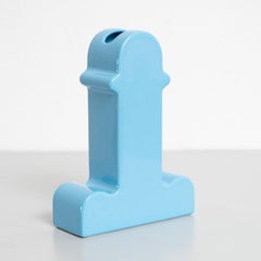 Ettore Sottsass Cápsula Shiva Jarrón azul de edición limitada 137/999