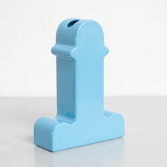 Ettore Sottsass Shiva Capsule Limited Edition Blue Vase 137/999