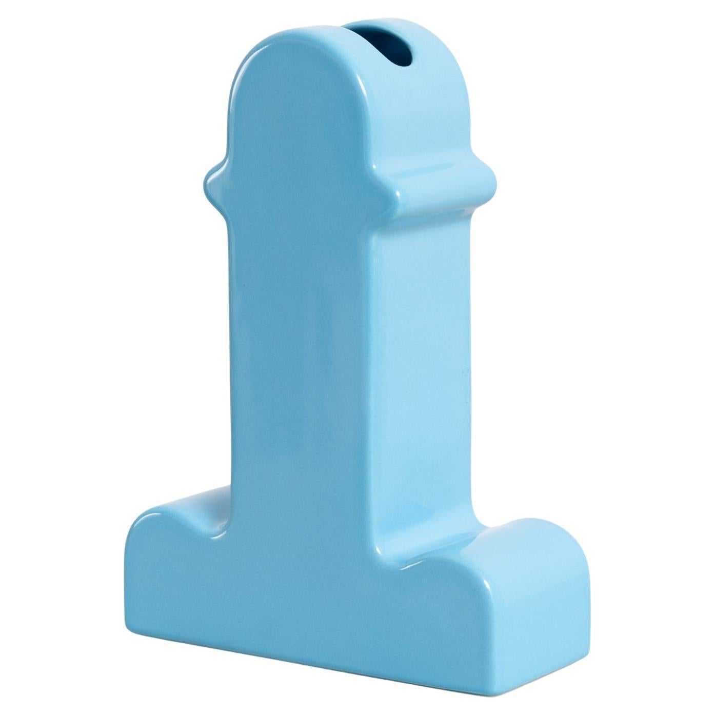 Ettore Sottsass Shiva Capsule Limited Edition Blue Vase 142/999